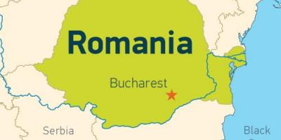 Bukarest-auf einer Karte