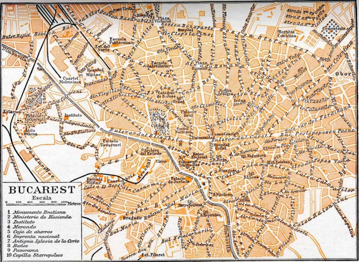 Altstadt Bukarest Karte anzeigen