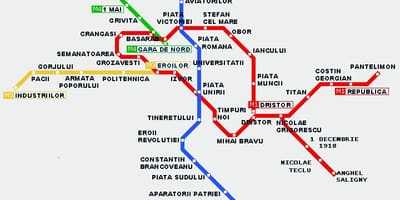 Tram Bukarest Karte anzeigen