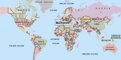 Karte von Bukarest-die Welt 