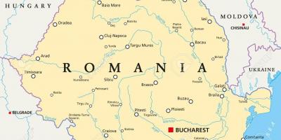 Hauptstadt von Rumänien-map