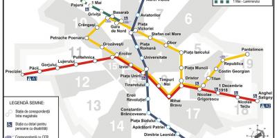 U-Bahn-Karte bucuresti